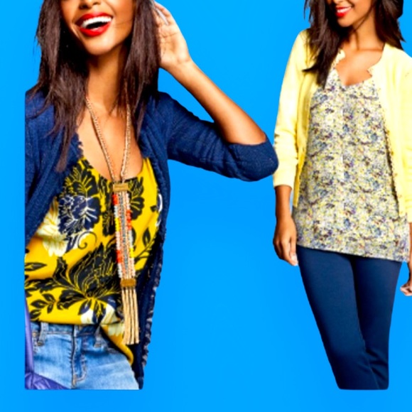 CABI SCATTER PRINT FLORAL CAMI Sz L - Picture 2 of 10